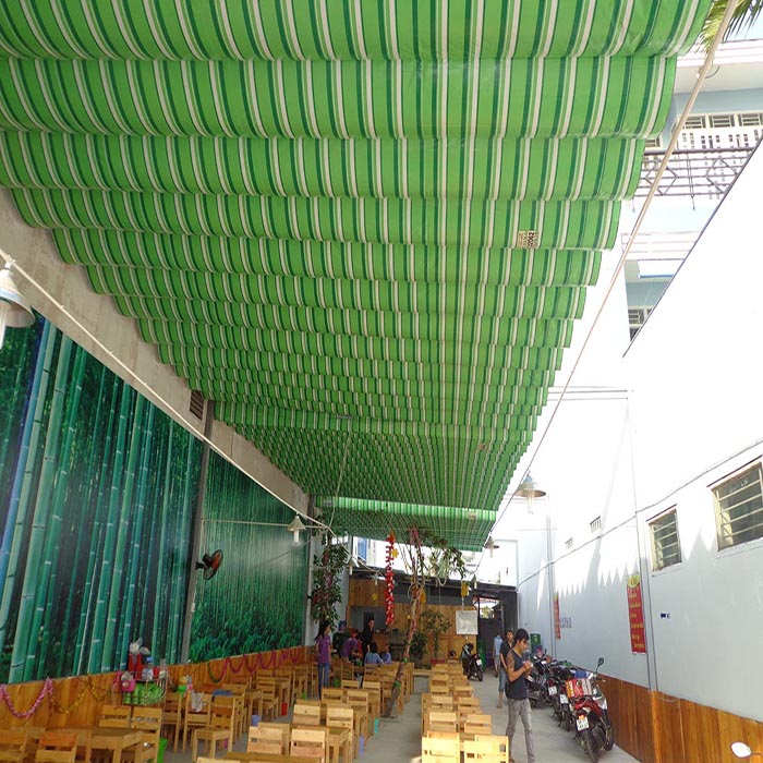 Mái xếp di động nhà hàng